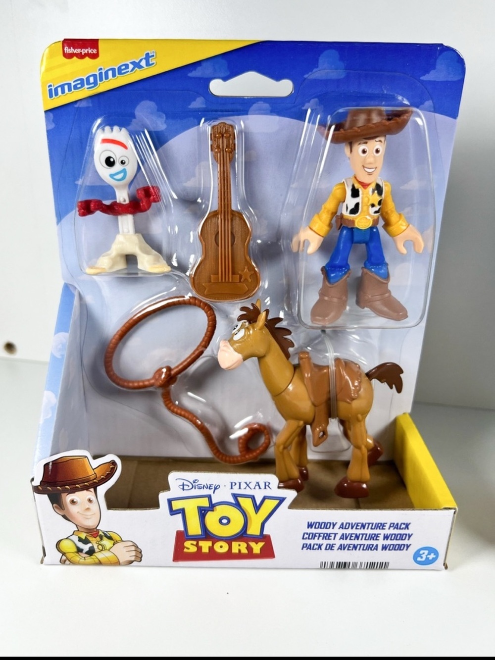 Disney Pixar Toy Story Imaginext Woody Adventure Pack NIB Woody Bullseye Forky